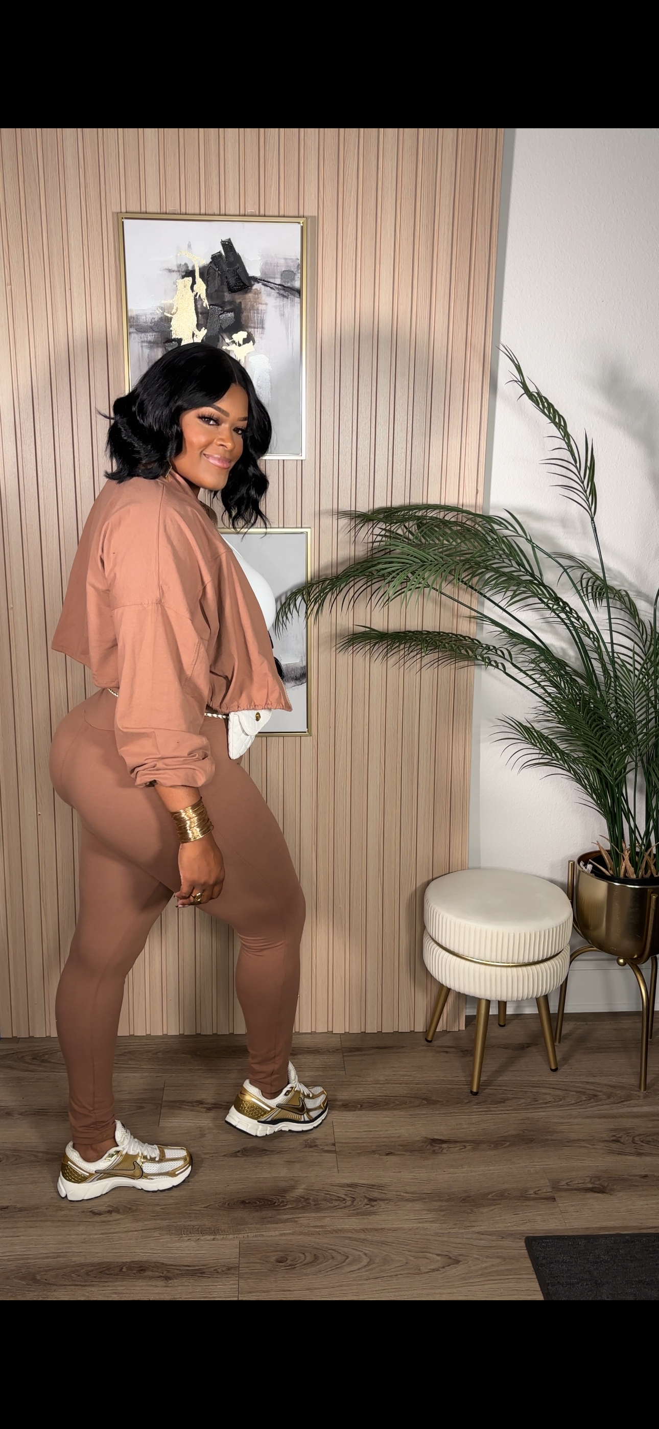 Running Around Pants Set (Dark Mocha)