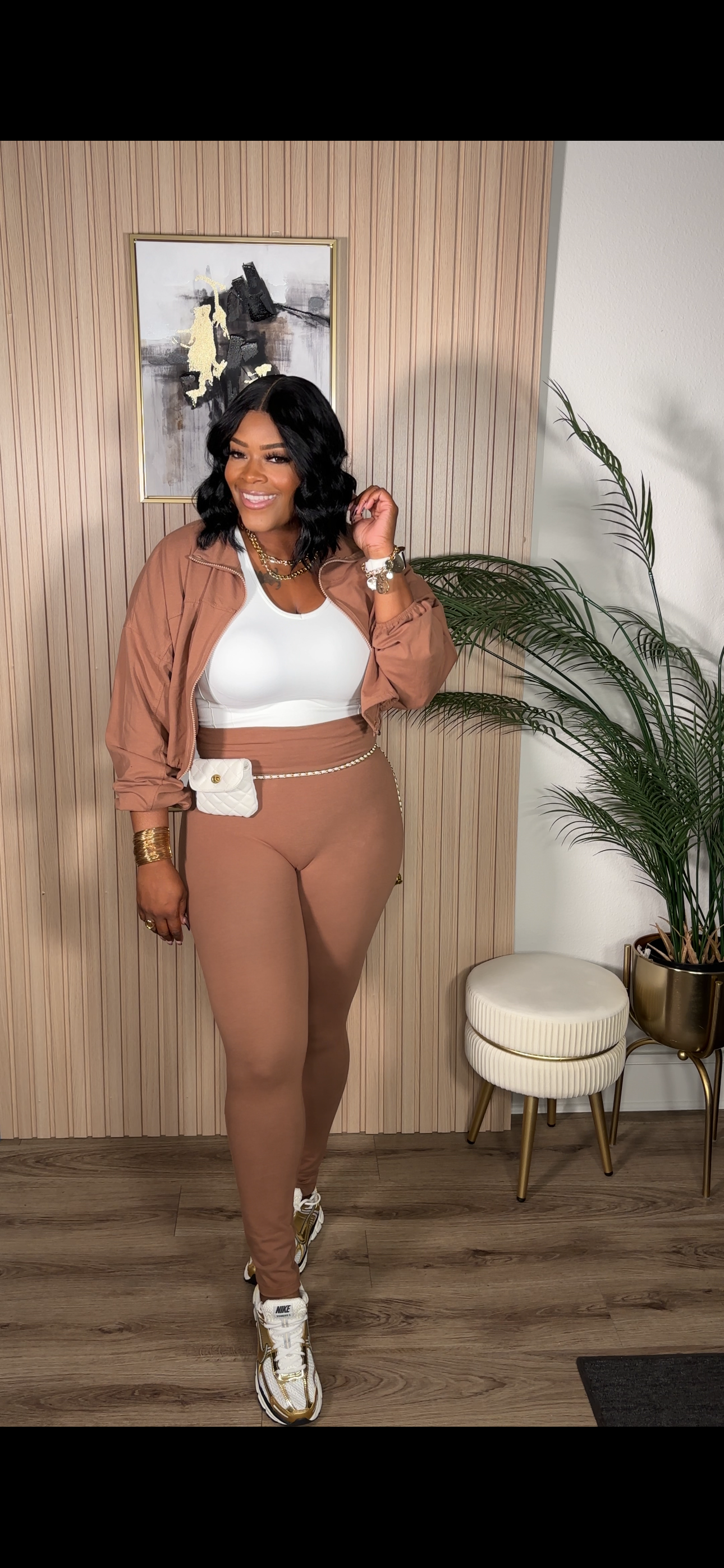 Running Around Pants Set (Dark Mocha)