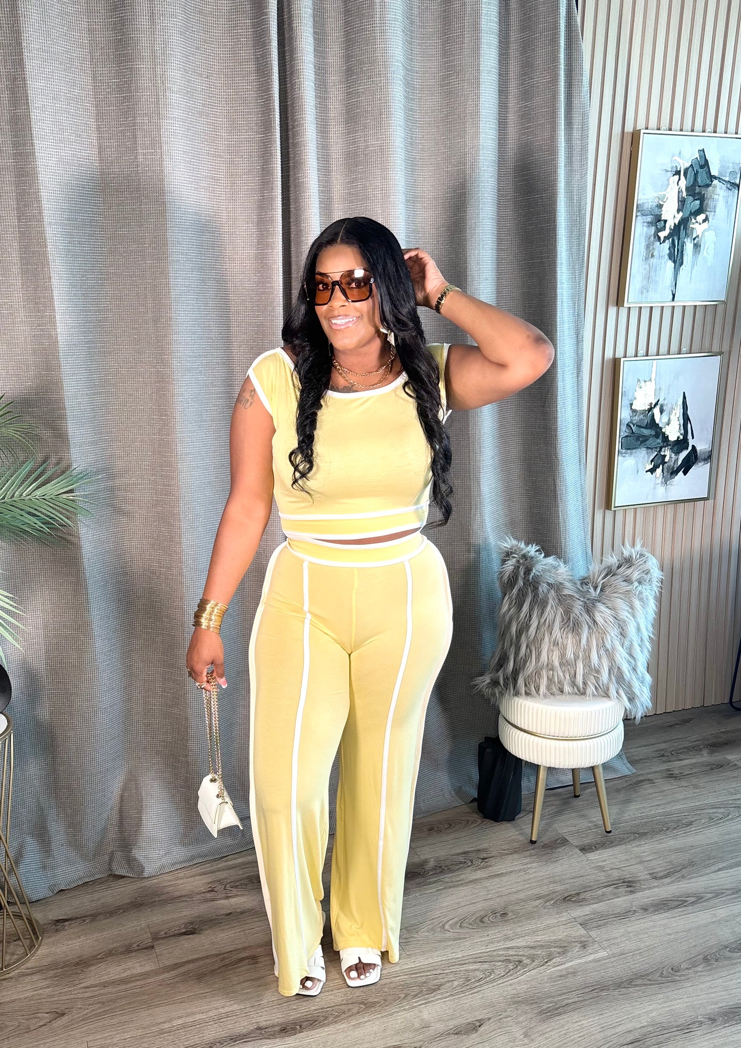 "Sunrise" Flare Pants Set