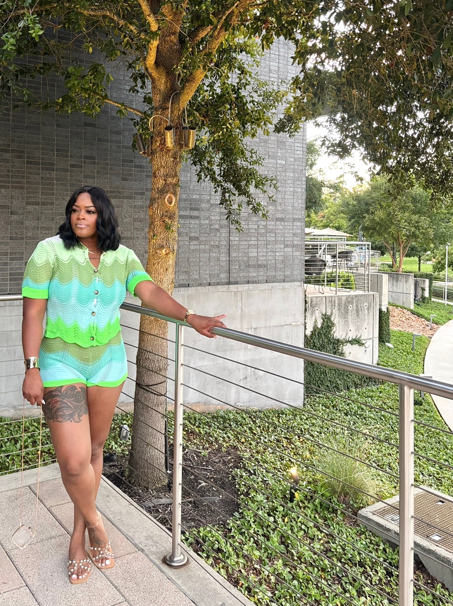 Tropical Vibes Short Set (Green)