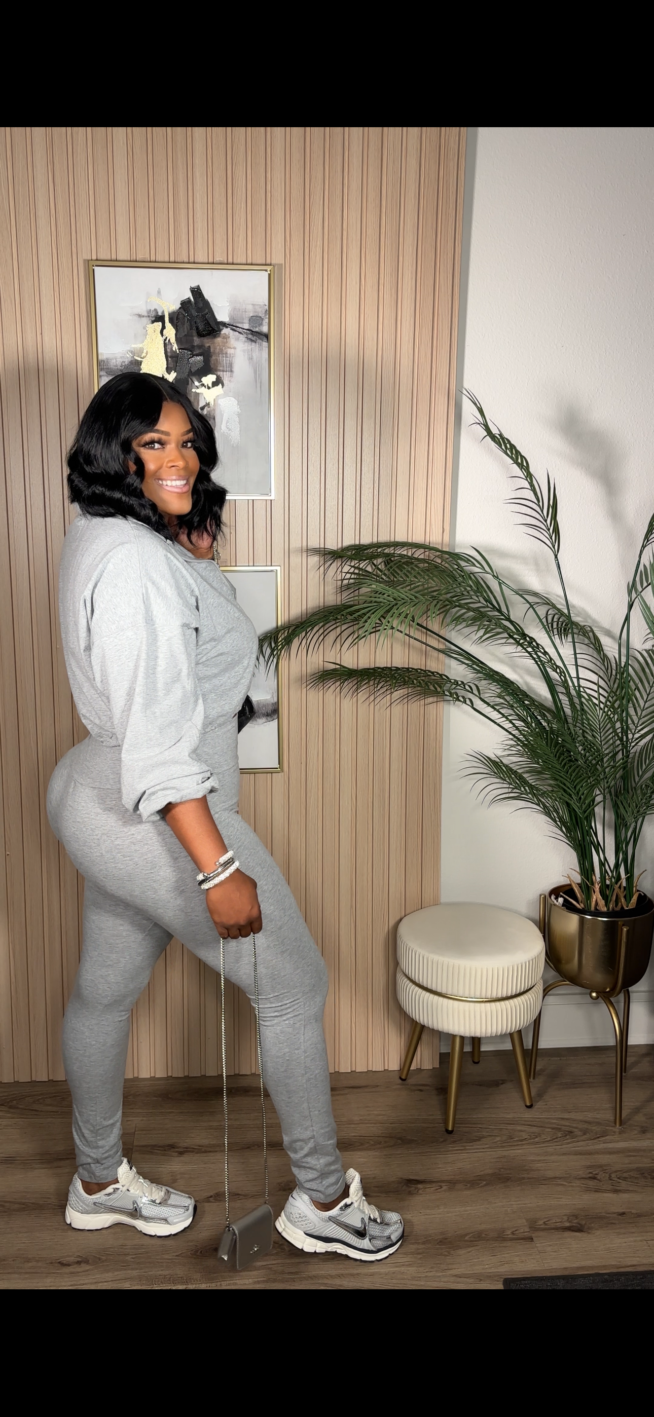 Running Around Set Pants Set (Grey)