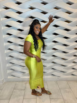 Chic Bodycon ( Lime)