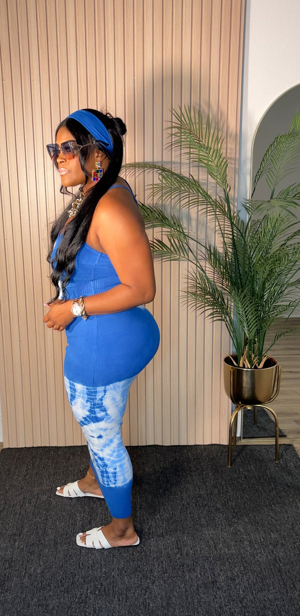 Giving The Blues MIDI DRESS